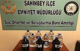 Gaziantep’te 45 litre kaçak alkol ele geçirildi