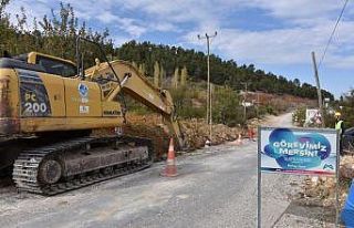 Gülnar’a 27.5 kilometre içmesuyu hattı döşendi