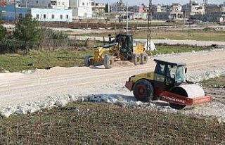 Haliliye’de yol yapım çalışmaları
