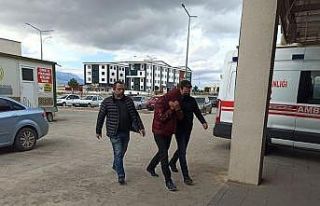 Hastane randevusundan dönerken uyuşturucu ile yakalandı