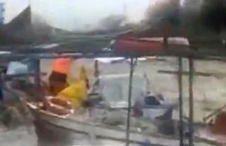 Hatay’da sağanak balıkçı teknelerine zarar verdi