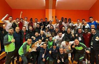 Hatayspor’un galibiyet sevinci