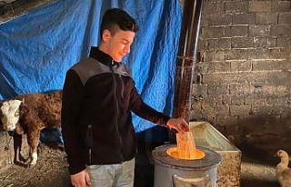 Hayvanlarını dondurucu soğuklardan korumak için...