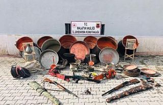 Hırsızlar jandarma kontrolüne takıldı