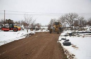 Hisarcık’ta yeni bağlantı yolunda çalışmalar...