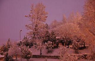 İlk kar, Simav’da kartpostallık manzaralar oluşturdu