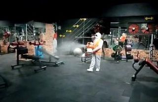 Isparta Belediyesi spor salonlarını dezenfekte etti