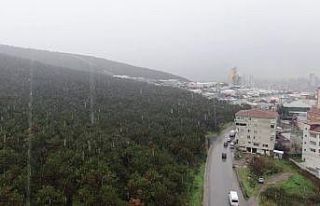 İstanbul’da kar yağışı havadan görüntülendi