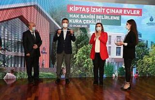 İzmit Çınar Evler’nde hak sahipleri kurayla belirlendi