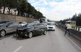 İzmit D-100’de kaza: 1 yaralı