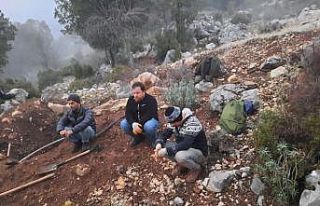 Jandarmadan kısıtlama saatinde kaçak kazıya suçüstü