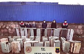 JASAT ekipleri kalorifer hırsızlarını kıskıvrak...