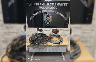 Kablo hırsızına suçüstü