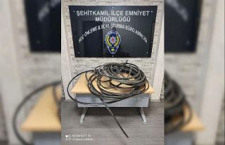 Kablo hırsızları önce kameralara sonra polise...