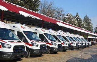 Kahramanmaraş’ta ambulans sayısı 90’a ulaştı