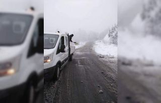 Kandilli Belediyesi karla mücadelesini sürdürüyor