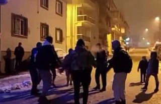 Kar yağışı virüsü unutturdu...Kar üzerinde...