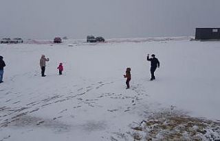 Karabük Keltepe Kayak Merkezi yılın ilk karı ile...