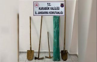 Karabük’te kaçak kazı yapan iki kişi suçüstü...