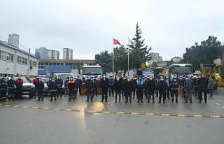 Kartal Belediyesi beklenen kar yağışı öncesi...
