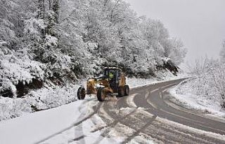 Kartepe’de kar timleri göreve hazır