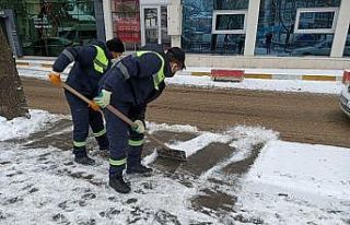 Kastamonu’da karla mücadele çalışmaları sürüyor