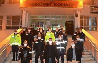 Kaymakam Yıldırım, yeni yılı çalışarak karşılayan...