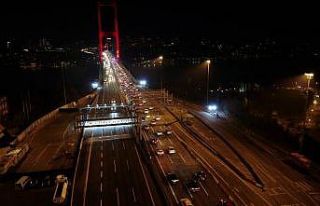 Kısıtlama öncesi 15 Temmuz Şehitler Köprüsü’nde...