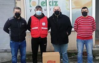 Kızılay ve yardımseverlerden yardım
