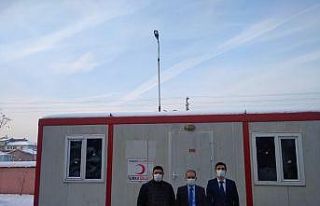Kızılay’dan sağlıkçılara acil durum konteynırı