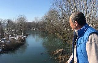 Kocabaş Çayı buz tuttu