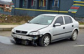 Kontrolden çıkarak savrulan otomobilden yara almadan...