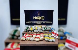 Konya’da 29 kilo 580 gram esrar ele geçirildi