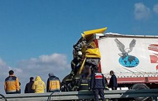 Konya’da iki tır çarpıştı: 1 ölü