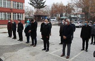 Konya’da okul bahçesinde İstiklal Marşı okundu