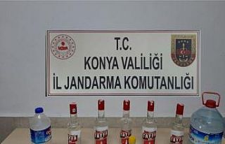 Konya’da sahte alkol ele geçirildi