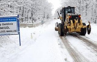 Köy yollarına ânında müdahale