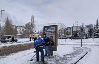 Kuluncak’ta da kar etkili oldu
