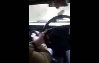 Kurbağacık anahtarla araç süren sürücü hakkında...