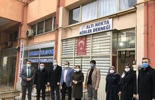 Kütahya AK Parti heyetinden Altı Nokta Körler Derneği’ne...