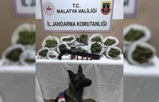 Malatya’da 5 kilo 300 gram esrar ele geçirildi
