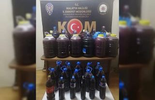 Malatya’da el yapımı şarap ele geçirildi