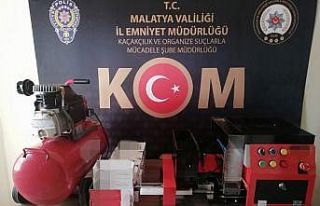 Malatya’da kaçak sigara operasyonu