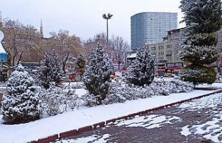 Malatya’da kar yağdı hummalı çalışma başladı