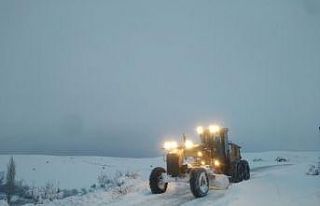 Malatya’da yoğun kar mesaisi