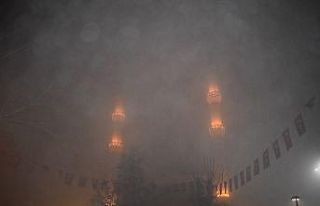 Malatya’da yoğun sis kartpostallık görüntüler...