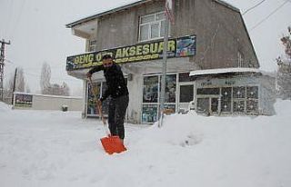 Malazgirt’te kar yağışı