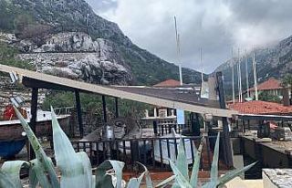 Marmaris’teki fırtınadan en çok Çiftlik Koyu...