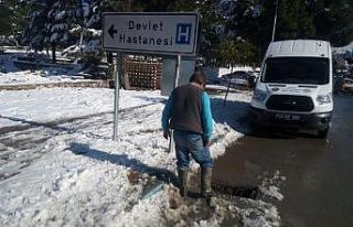 MASKİ kar kış demeden hizmete devam ediyor