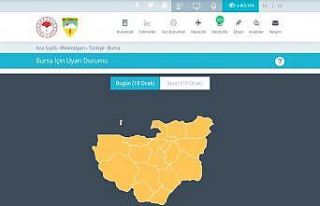 Meteorolojiden Bursa için turuncu uyarı